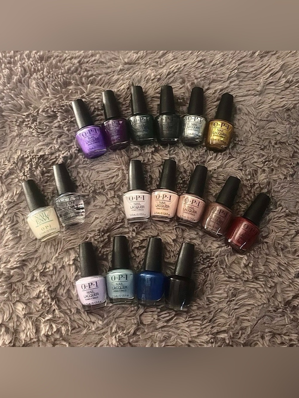 NEW OPI Nail Polish Minis ~ 15 + Nail Strengthener + Top Coat